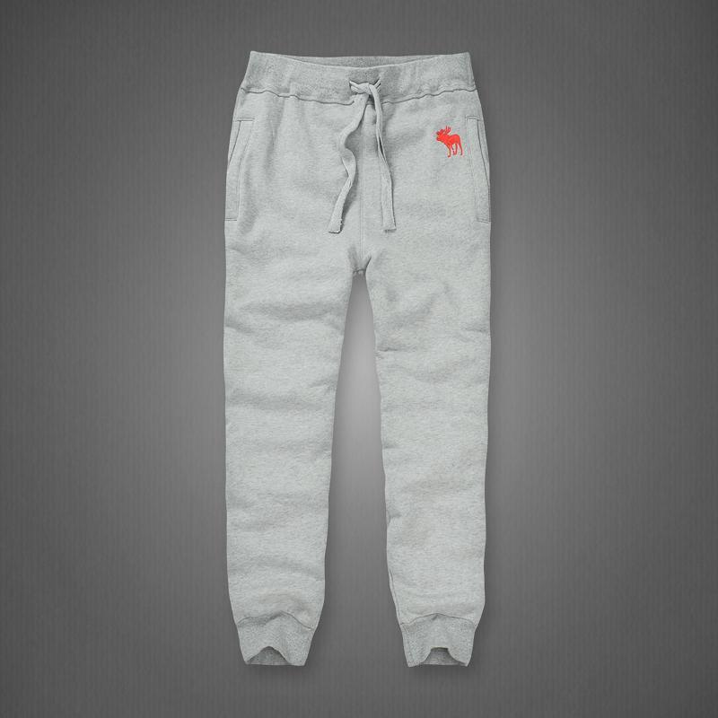 Abercrombie And Fitch Red Bull Logo Double-Knit Joggers - Obeezi