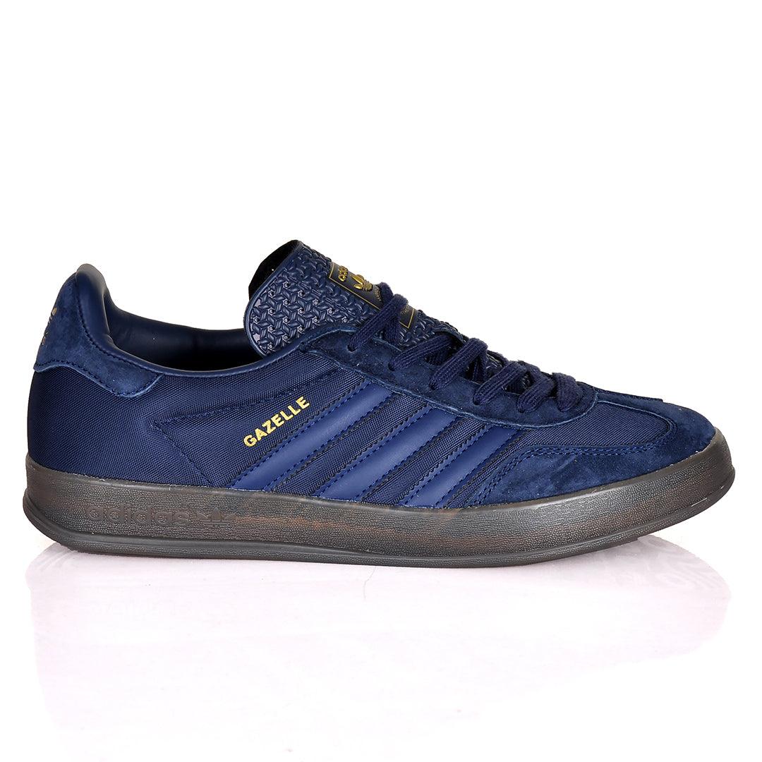 AD Gazelle 3 Stripes Side Designed Sneakers- Navy Blue - Obeezi.com