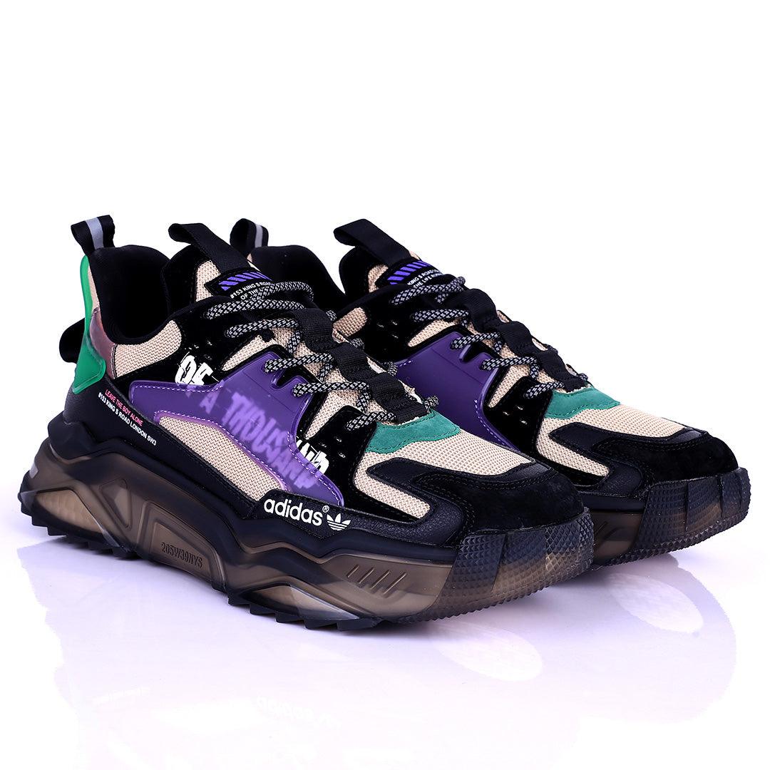 AD Multi-Coloured Logo Designed Sneakers With Tuned Pressure Sole - Obeezi.com