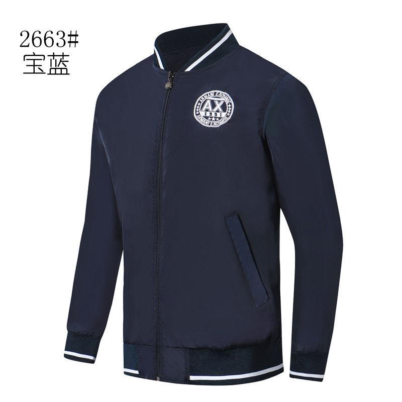 Armani Exchange Ax 1991 Logo Design Navy Blue Jacket Tracksuit - Obeezi