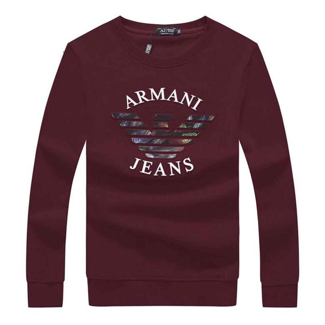Armani Jeans Color Monogram Logo Sweatshirt - Obeezi