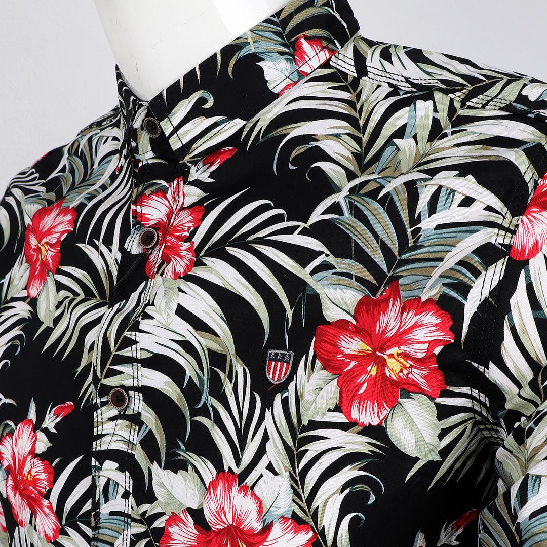Badgley Mens flowered Styled Shirts - Obeezi