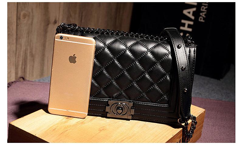 Black Classical Design Women European Tote Style Handbag - Obeezi.com