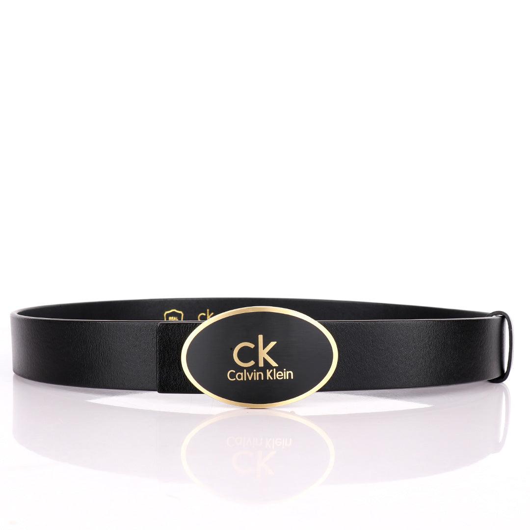 Calvin Klein Signature Designed Genuine Leather Men's Belt - Obeezi.com