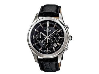 Casio Edifice EFR-517 Men's Chronograph Leather Watch - Obeezi.com