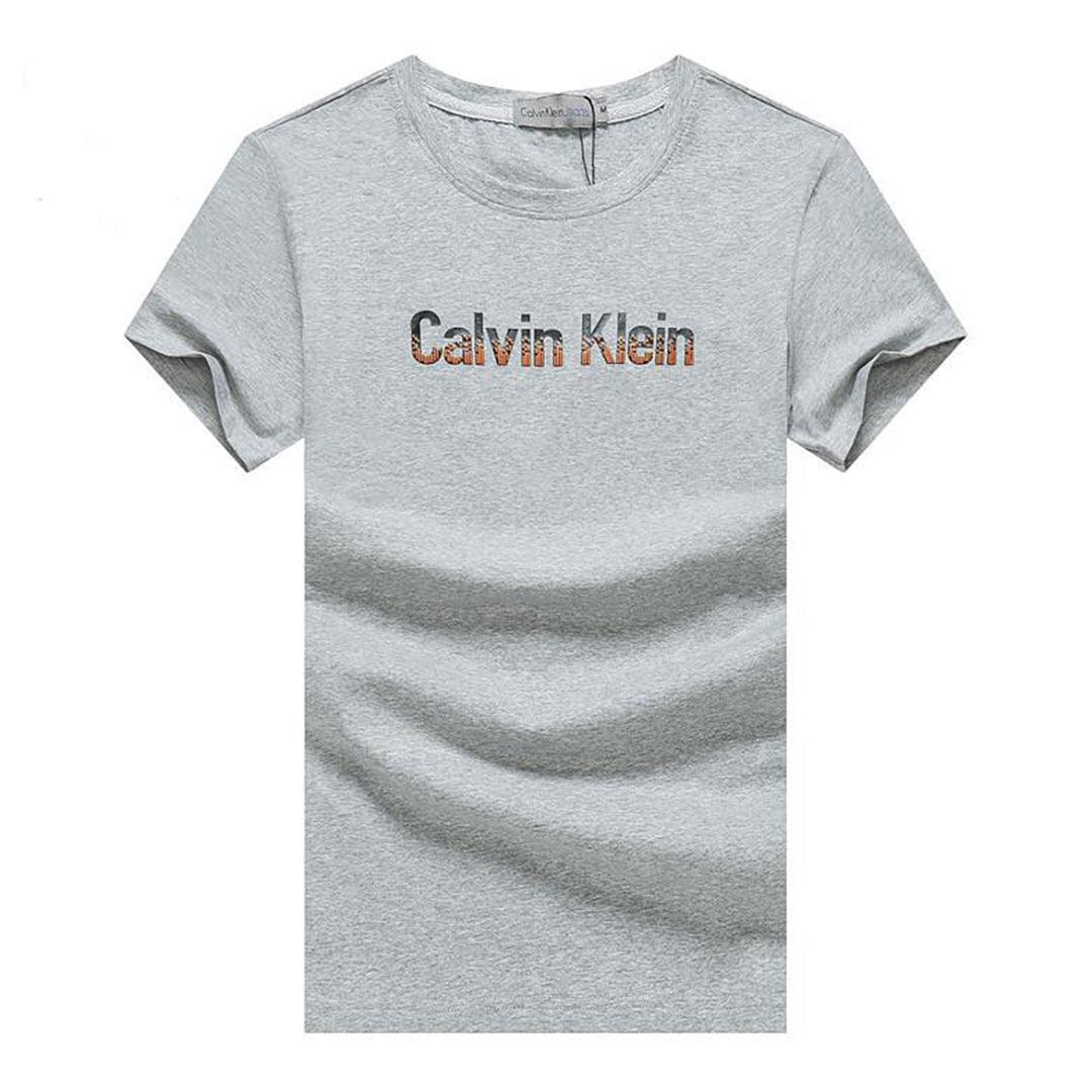 Ck Essential Organic Cotton Script Front Logo-Ash - Obeezi.com