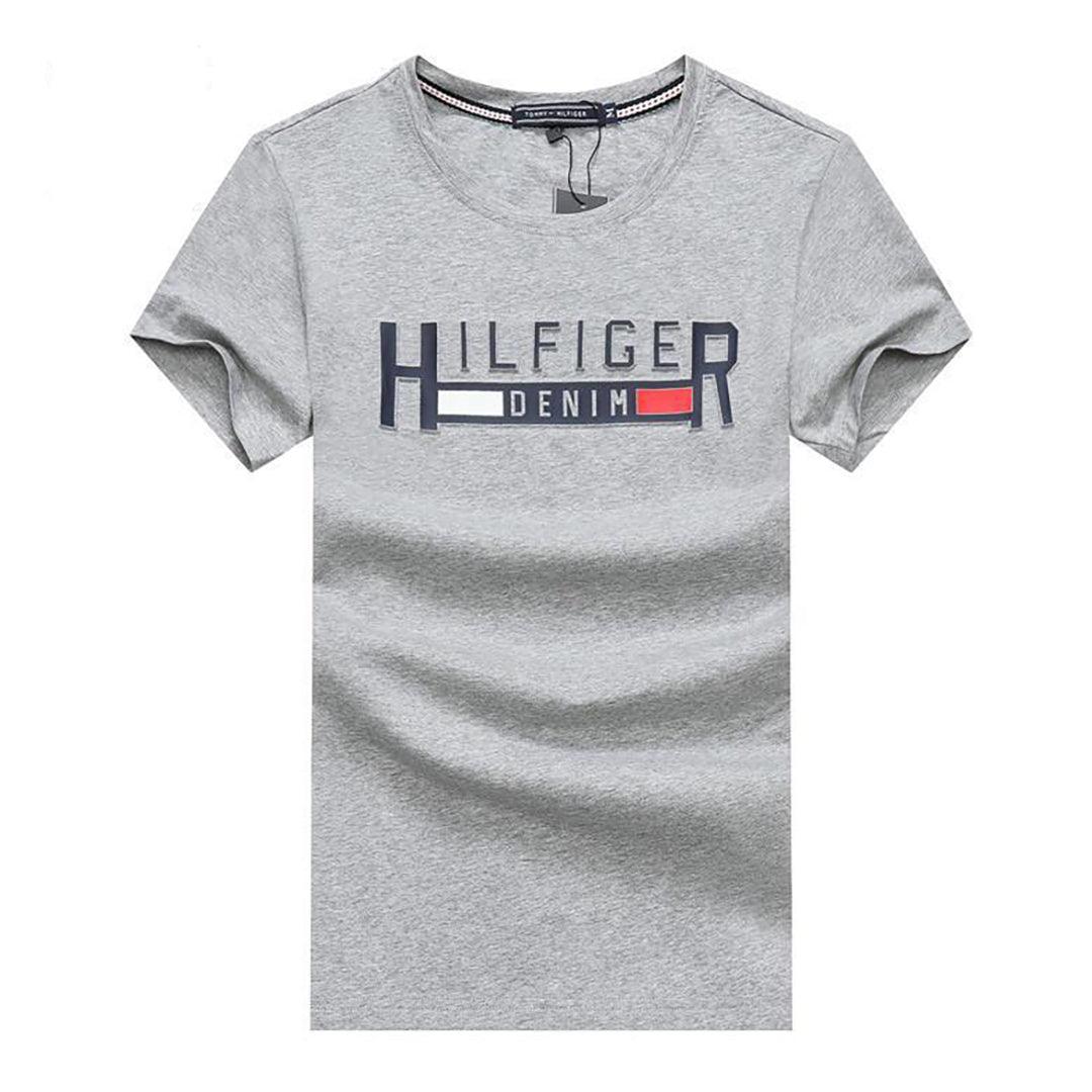 Classic Tom Round Neck T-Shirt - Ash - Obeezi.com