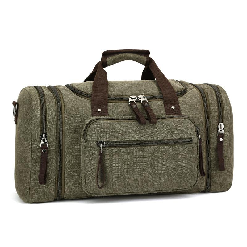 Coffee Vintage Canvas Gym Duffel unisex Travel Tote Bag - Obeezi.com
