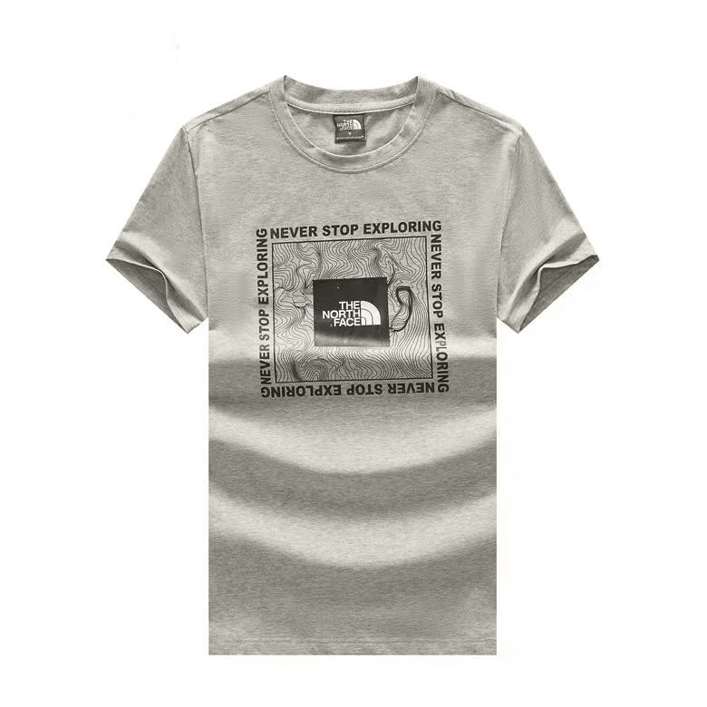 D North Face Never Stop Exploring Front Designed- Ash - Obeezi.com