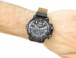 Diesel Deadeye Chronograph Leather Mens Watch DZ4409 - Obeezi.com