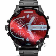 Diesel DZ-7888 Men's Black Quartz Watch Leather Strap - Obeezi.com