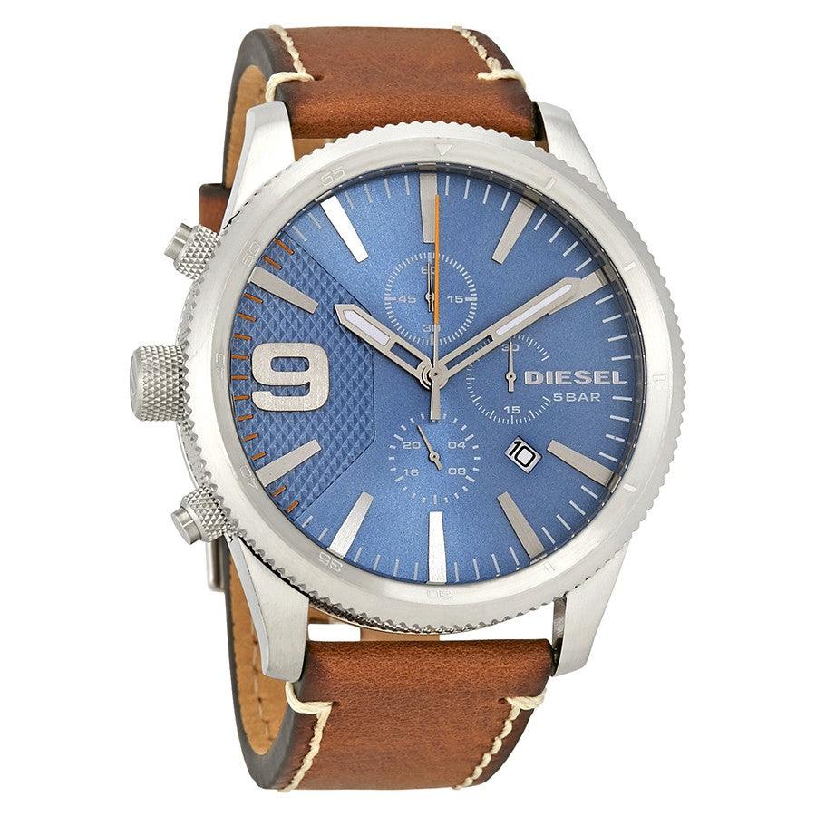 Diesel Rasp Chronograph Blue Dial Men's Watch DZ4443 - Obeezi.com