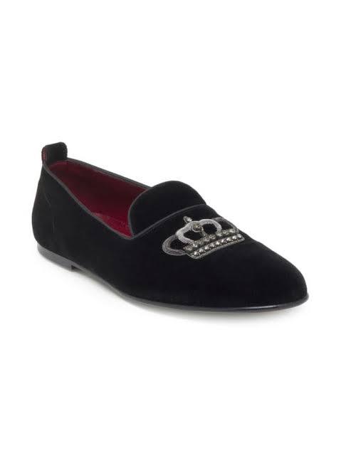 Dolce And Gabana Suede with Crown Logo Shoes - Obeezi