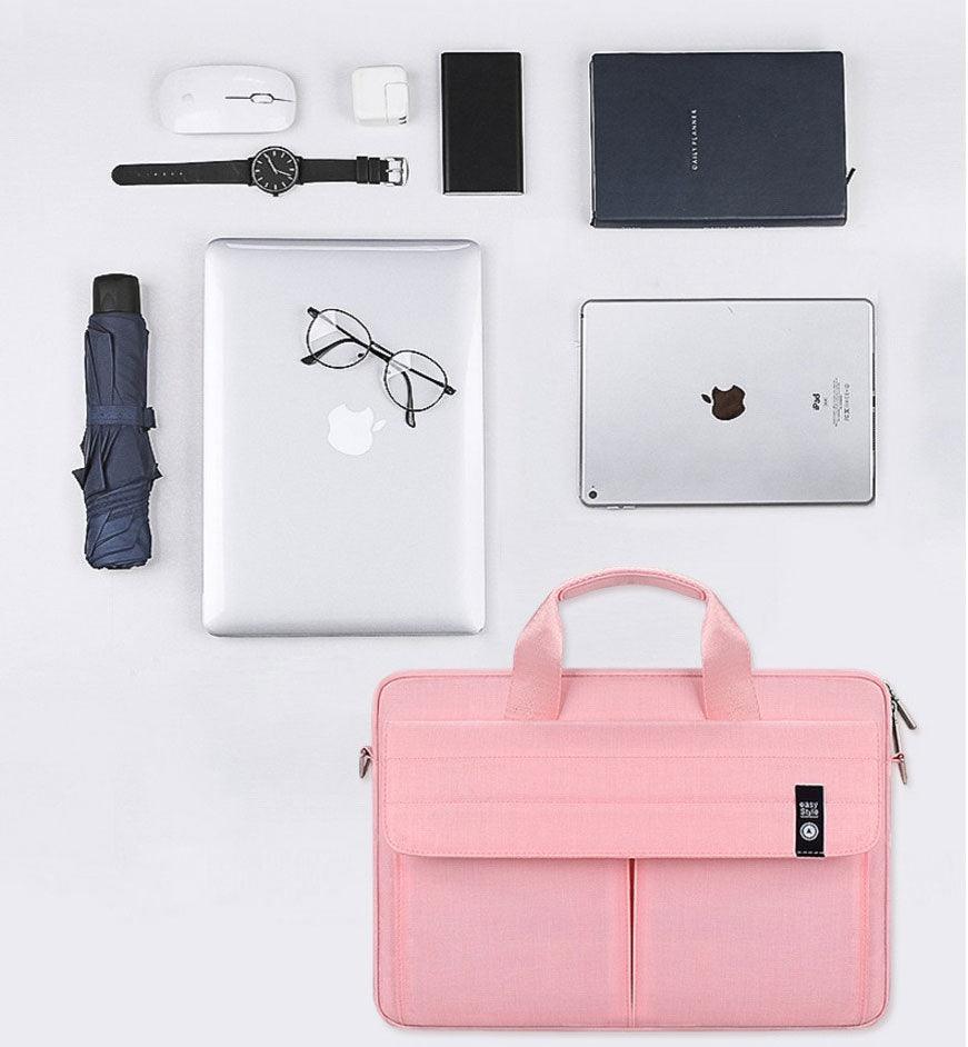 Easy Style Portable Business Laptop Bag- Pink - Obeezi.com