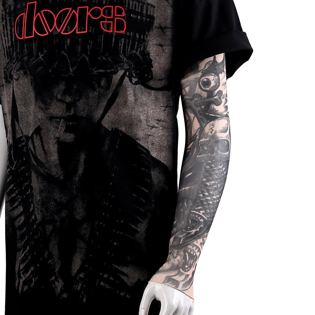 Elastic Body Flying Firey Skullie Sleeve - Obeezi.com