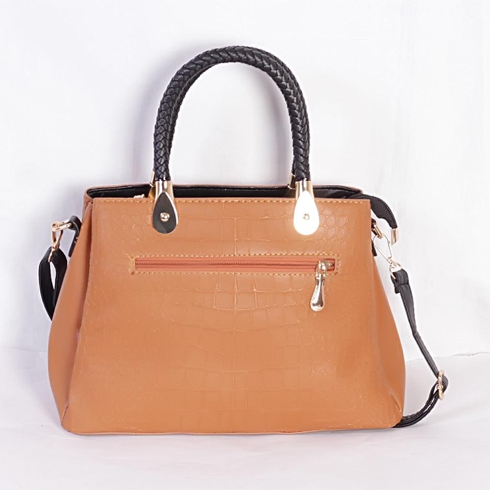 Fashion Trendy Women Handbag - Brown - Obeezi.com
