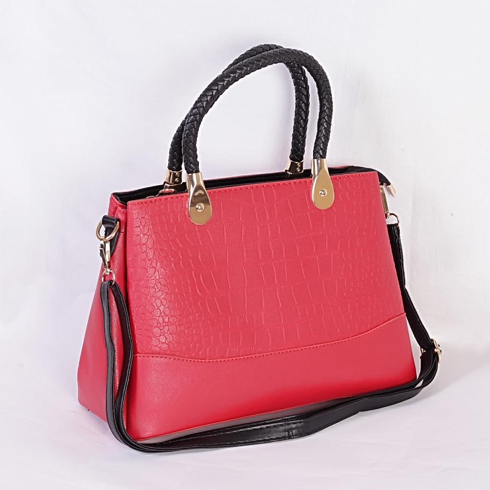 Fashion Trendy Women Handbag - Red - Obeezi.com