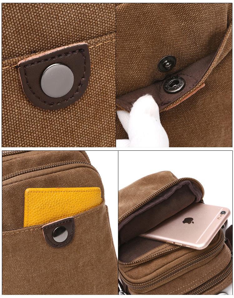Fashionable Mobile Utility Phone Bag - Brown - Obeezi.com