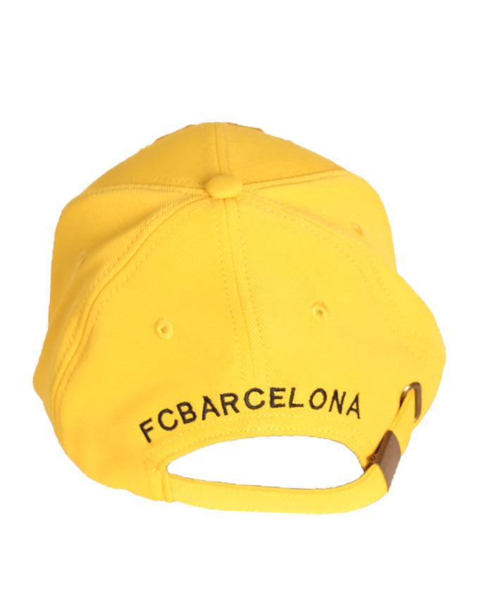 Fc Barcelona Logo Adjustable Cap Yellow - Obeezi.com
