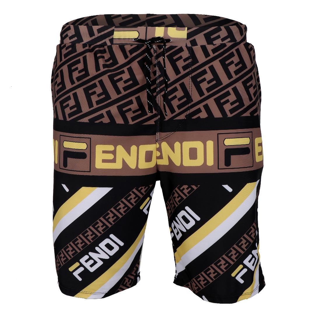 Fendi Blocked Colors Lightweight Short-Multi Color - Obeezi