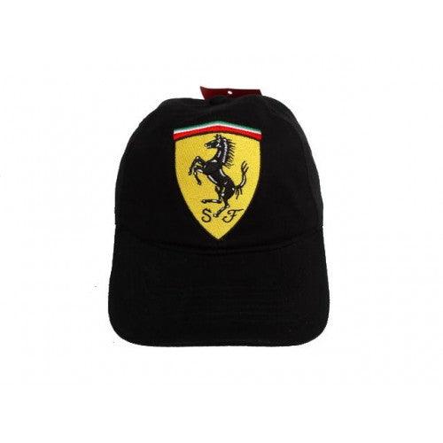 Ferrari Classic Shield Face Cap - Black - Obeezi.com