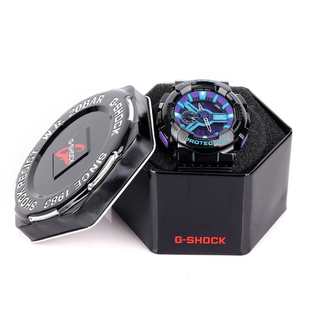 G Shock Black Purple Analogue and Digital Watch - Obeezi.com