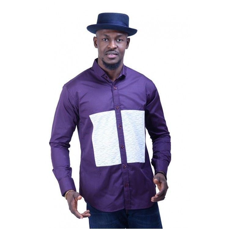 Gasper Tailored Purple Shirt - Obeezi