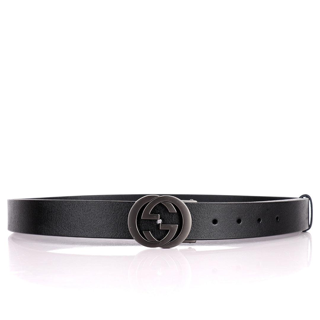 GC Luxurious Men's Black Leather Belt - Obeezi.com