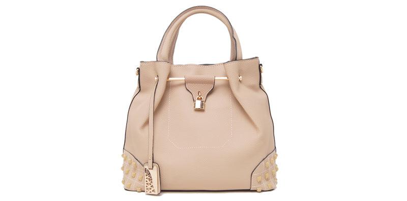 Generic Fashionable 2 in 1 Handbag - Biege - Obeezi.com