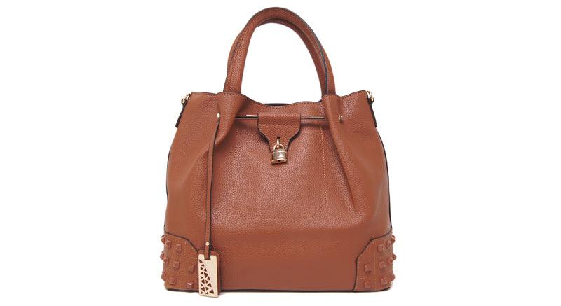 Generic Fashionable 2 in 1 Handbag - Brown - Obeezi.com