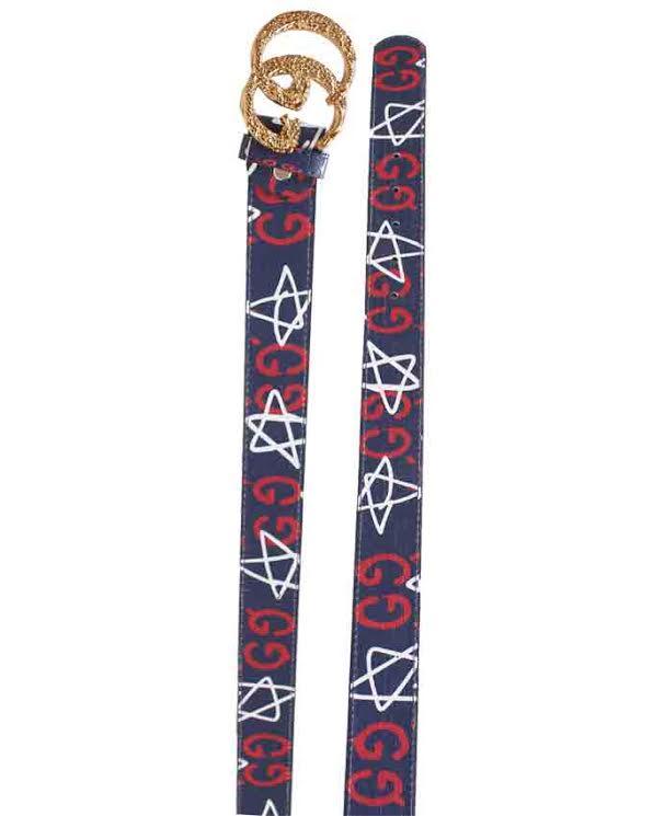 GG Supreme Embellished Belt Navyblue - Obeezi.com