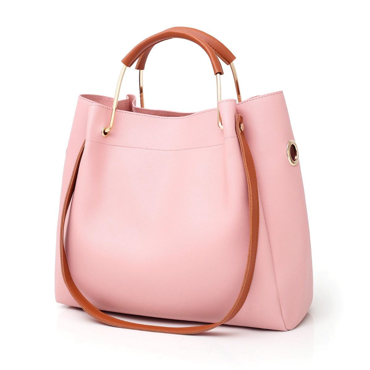 Guluded Leather Portable Handbag Black - Obeezi.com