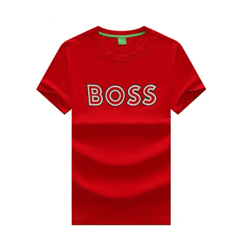 HB Breathable T-Shirt Printed White Logo Designed- Red - Obeezi.com