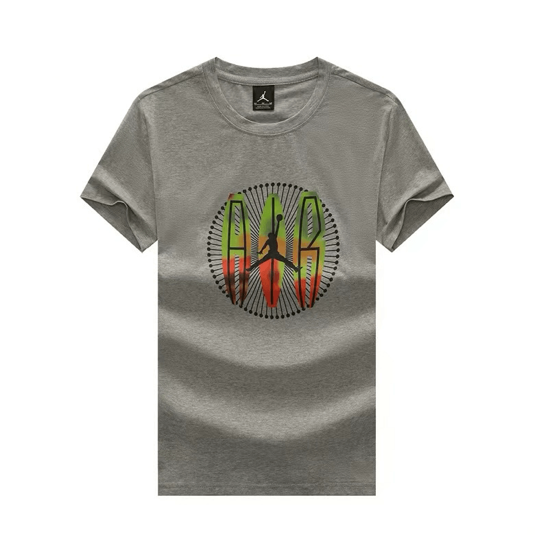 JD Wordmark Round Designer Logo T-Shirt -Ash - Obeezi.com