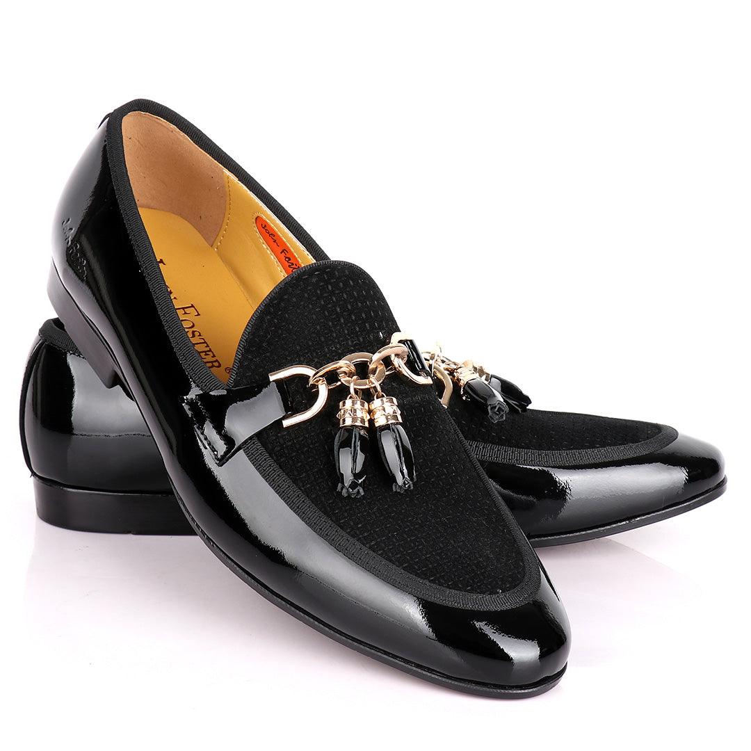 John Foster Wetlips With Gold Tassel Designed Shoe - Obeezi.com