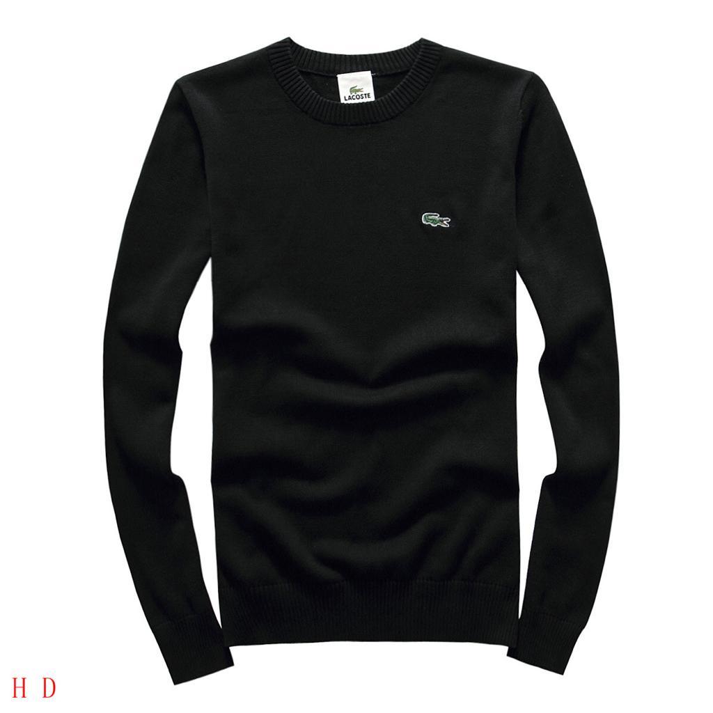 Lacoste Design Crested Fit Black Cardigan - Obeezi