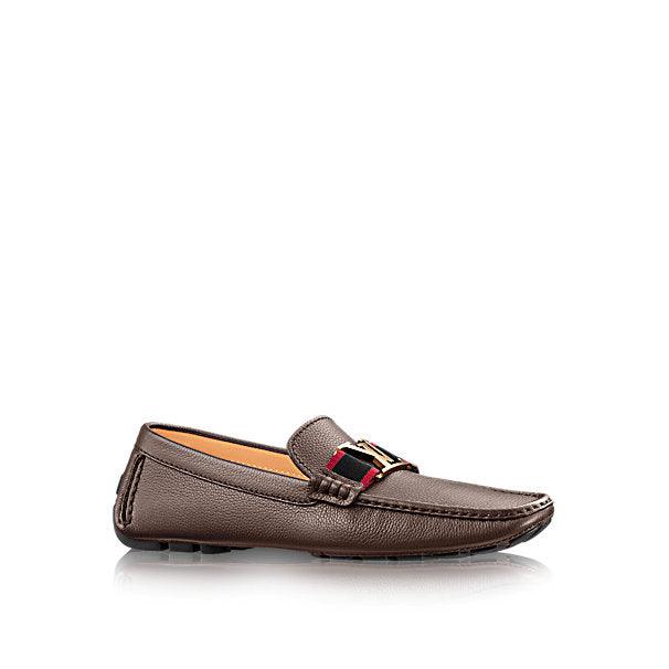 Louis Vuitton Chocolate Brown Monte Carlo Moccasin Shoes - Obeezi