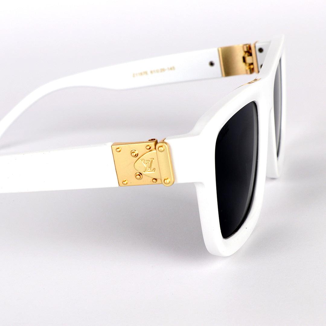 Louis Vuitton Classic Crested Gold White Sunglasses - Obeezi.com