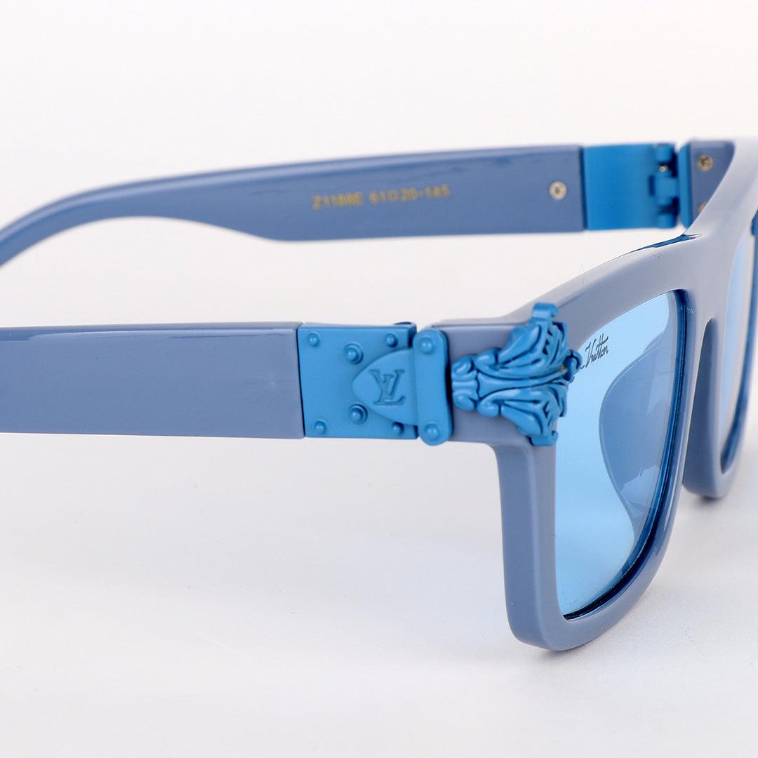 Louis Vuitton Square Blue Crested Sunglasses - Obeezi.com