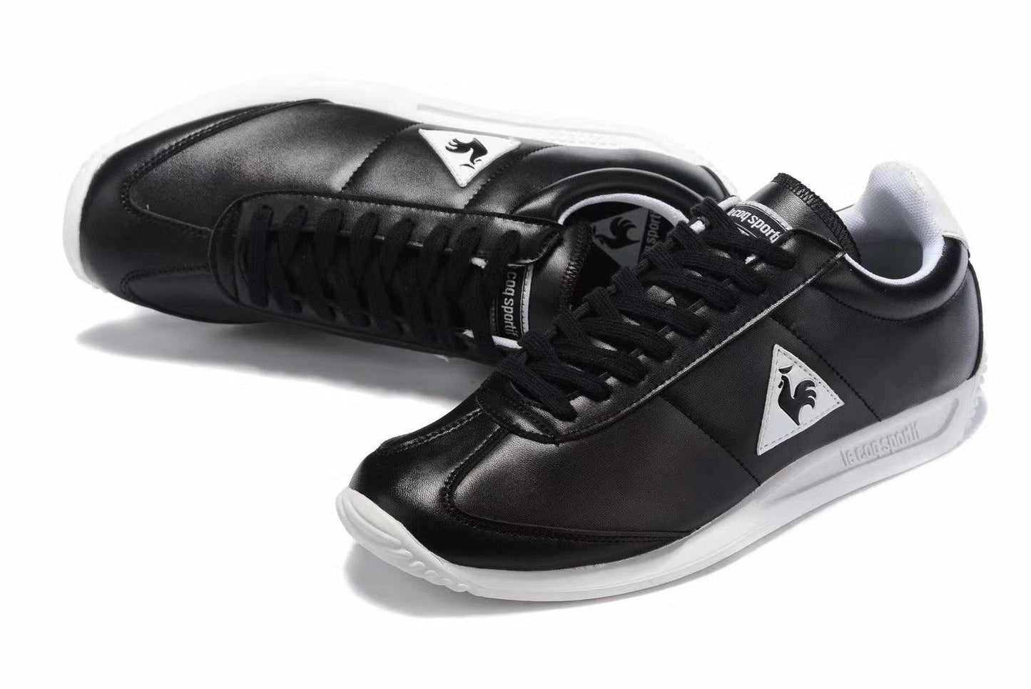 Men's-Le Coq Sportif Low Craft Black Sneakers - Obeezi