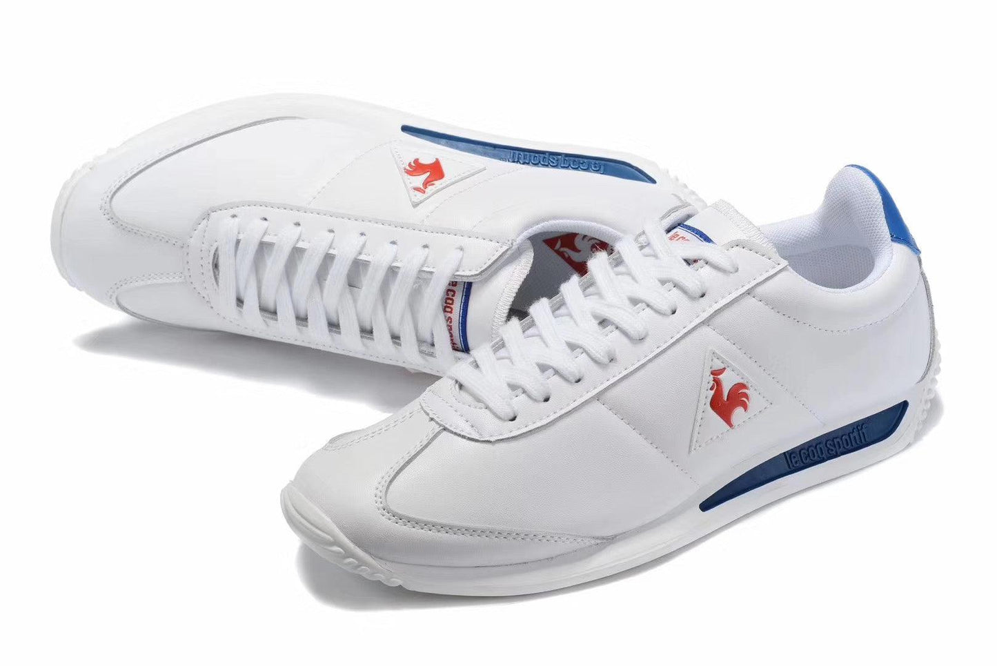 Men's-Le Coq Sportif Low Craft Sneakers- White - Obeezi