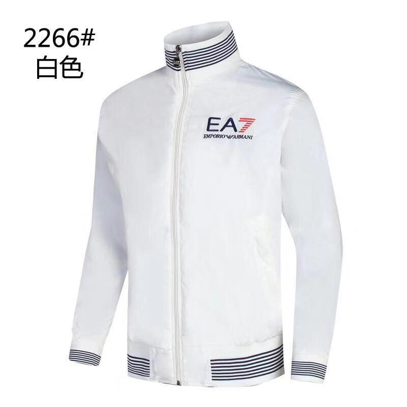 Men's Long Sleeve Track Jacket- White - Obeezi