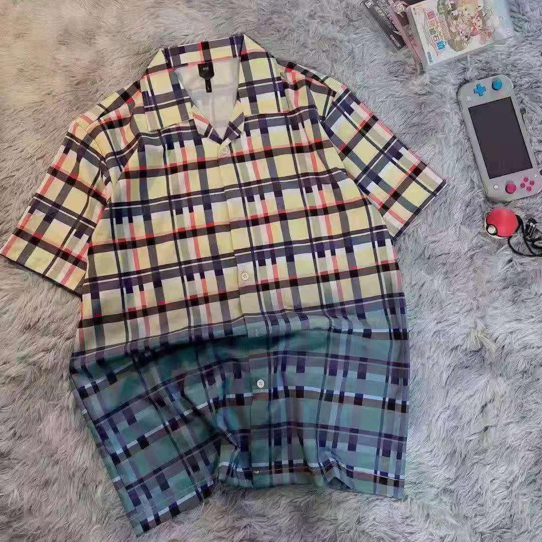 Men's Vintage Multi Coloured Striped Designed Aloha Shirt - Obeezi.com