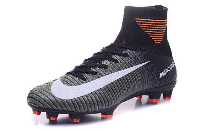 Mercurial Soccer Super-fly VFG Black Grey Orange - Obeezi