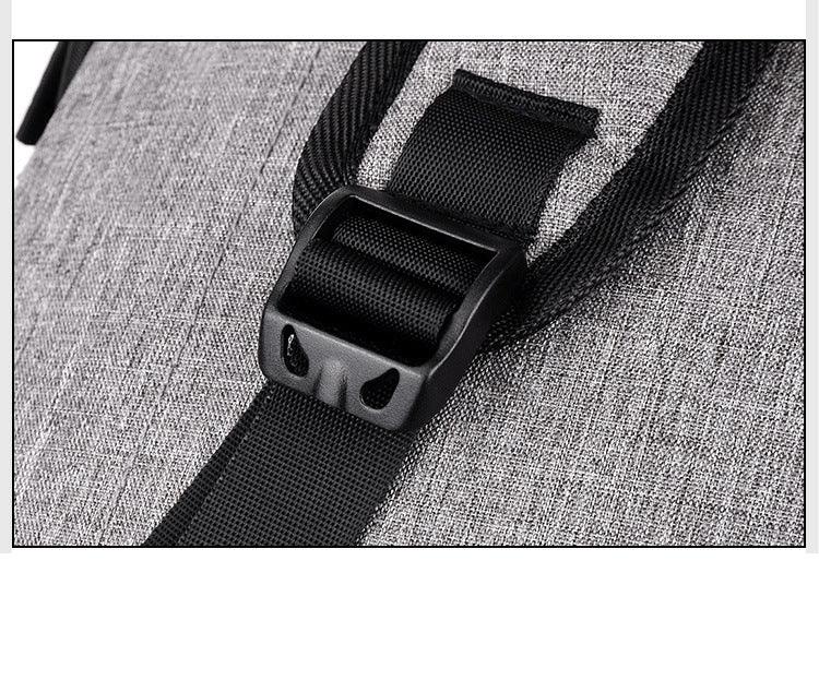 Multi-Functional Canvas USB Backpack-Blue - Obeezi.com