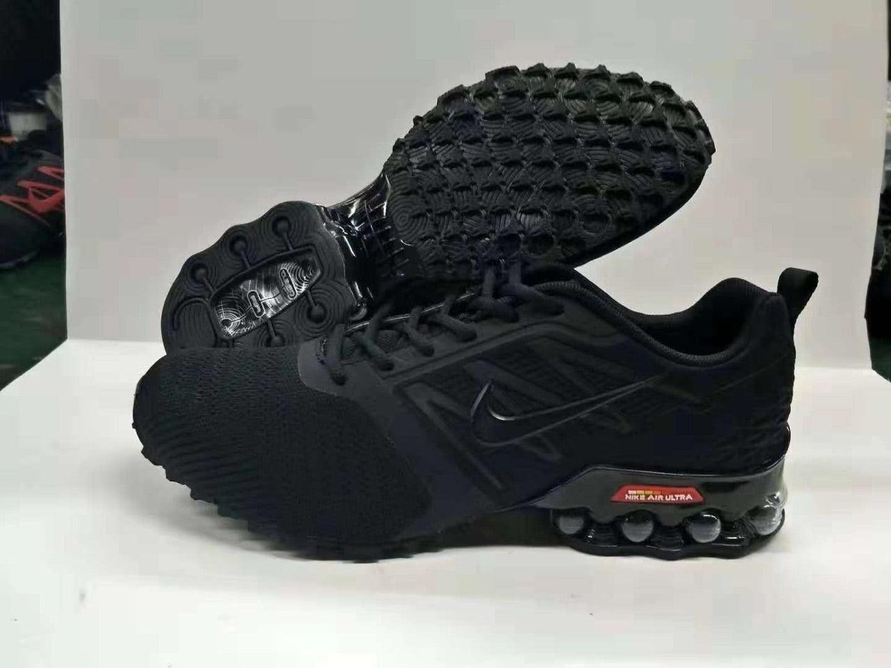 N A Ultra Max 2018. 5 Shox Triple Black Red Men's Casual Running Sneakers - Obeezi