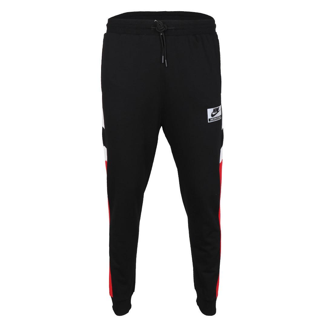 NK International Sportswear Men's Joggers- Black Red - Obeezi