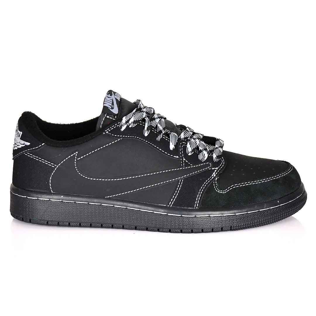 NK Jord 1 Low Black Phantom Sneakers -Black - Obeezi.com