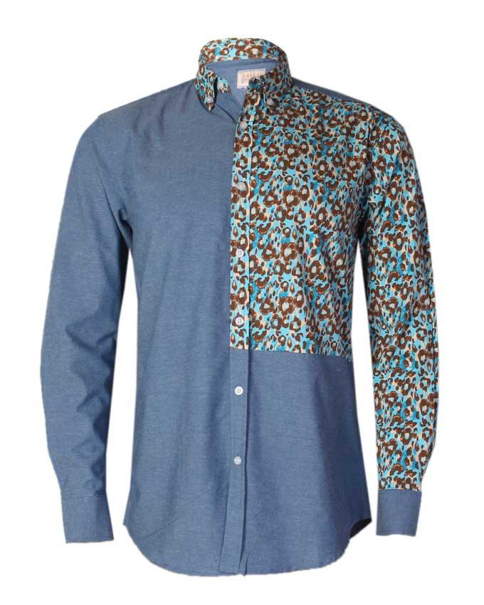 Obeezi Sky Blue Torado Shirt - Obeezi