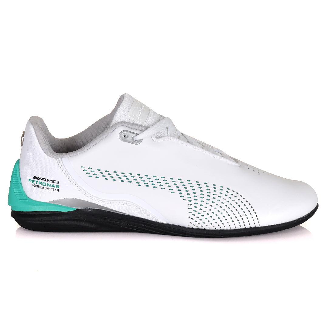 PM Green Drift Cat Decima Motorsport White Sneakers - Obeezi.com